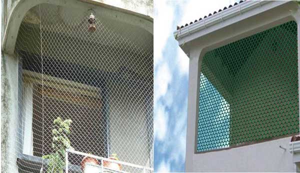Pigeon Safety Nets fitted by Kalyan Enterprises in Rushikonda
